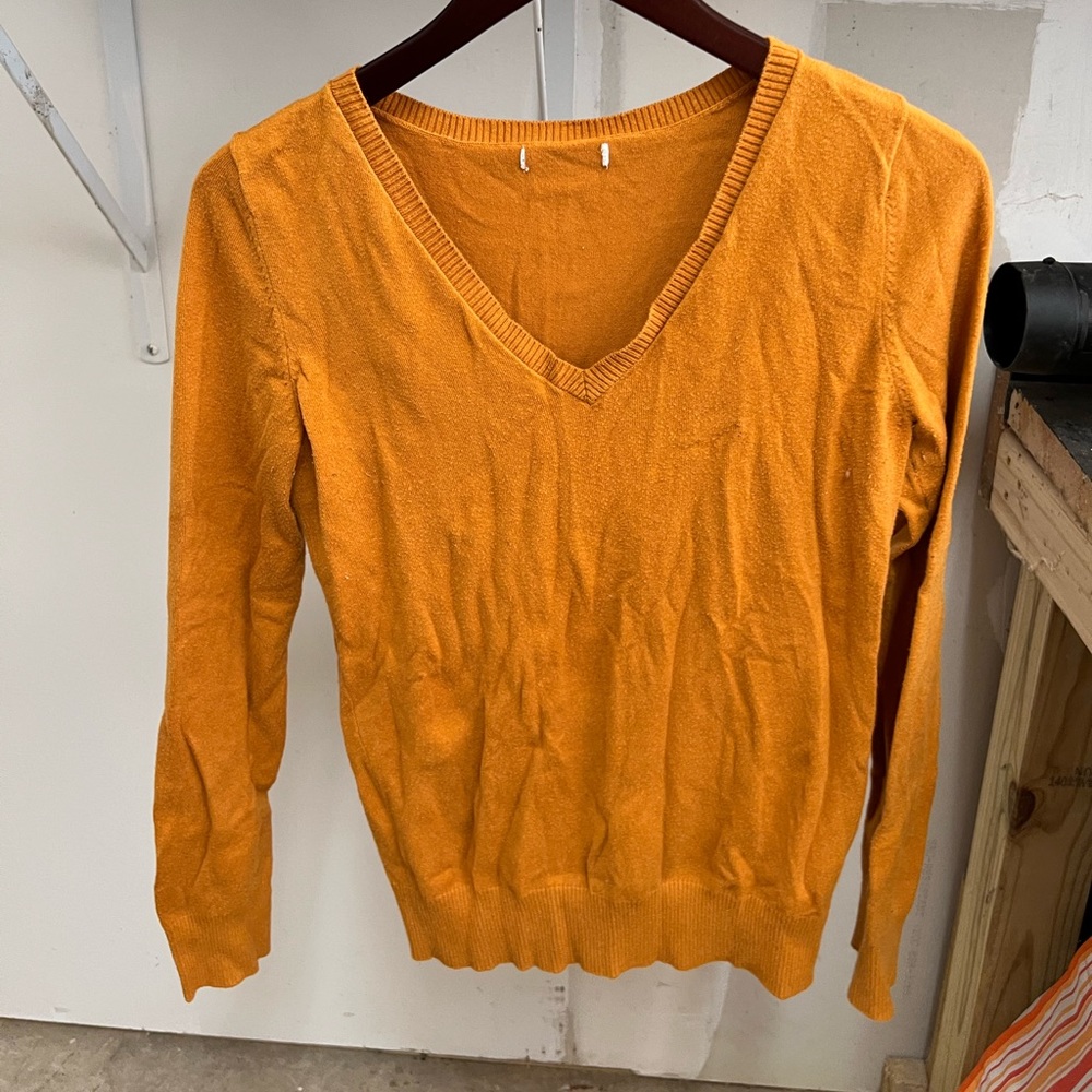 Mustard Color Long sleeve shirt in medium
